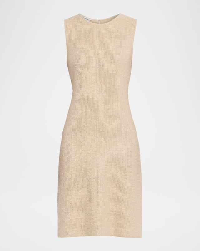Lurex Sleeveless Knit Sheath Dress